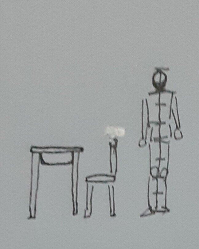机と椅子と人物絵 夢 Note 机と椅子と人物絵 夢 Note