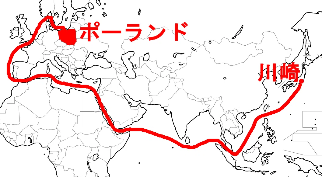 海上配送ルート