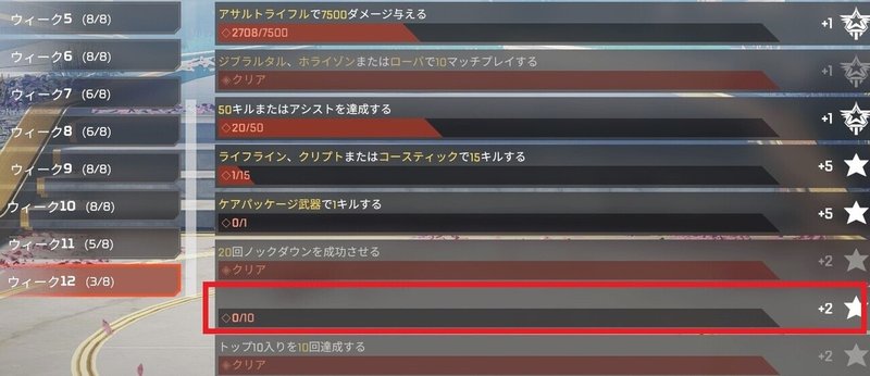 Apex Legends 絶対に達成できないウィークリーチャレンジ エドノムサシ Note