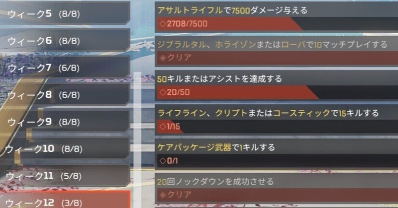 Apex Legends 絶対に達成できないウィークリーチャレンジ エドノムサシ Note Apex Legends 絶対に達成できないウィークリーチャレンジ エドノムサシ Note