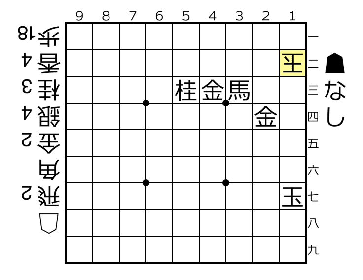 43 1725 角２金２桂２歩３-05 ４０手目