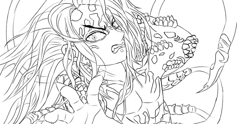 鬼舞辻無惨イラストメイキング しがなくば note