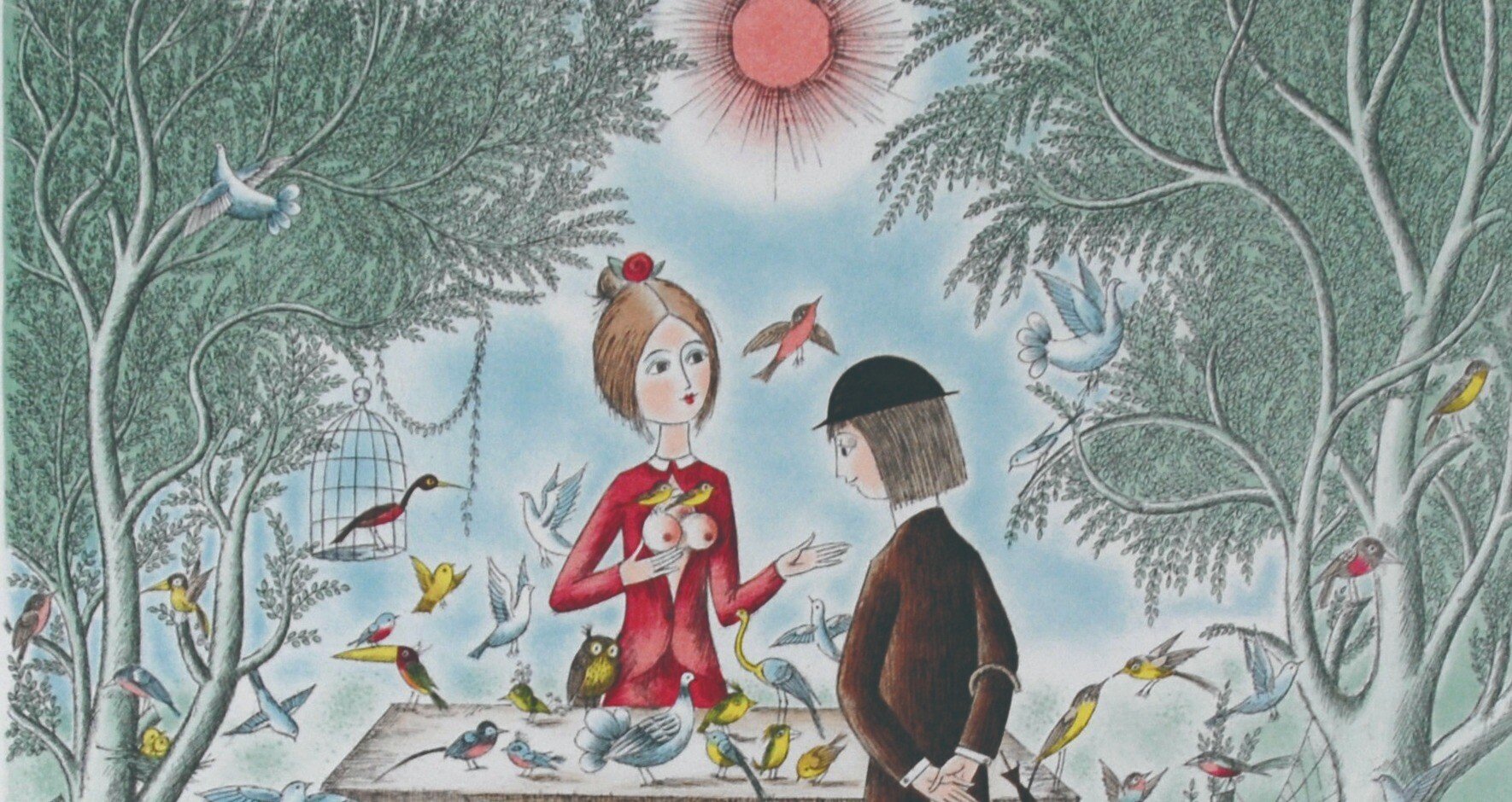 レイモンドペイネ レイモン・ペイネ 【愛のレッスン】オリジナルリトグラフ版画