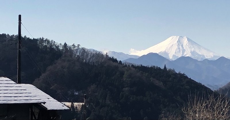 富士山、雪化粧