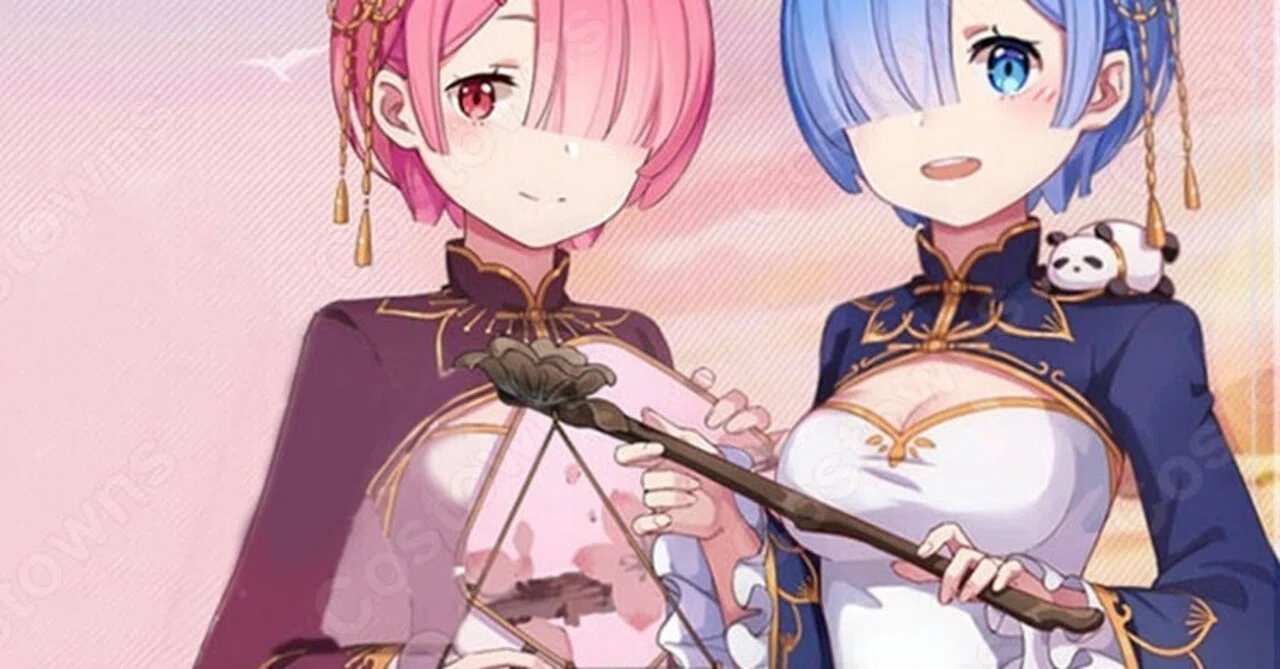ラム(リゼロ) チャイナ．ドレス コスプレ衣装 『Re:ゼロから始める異 