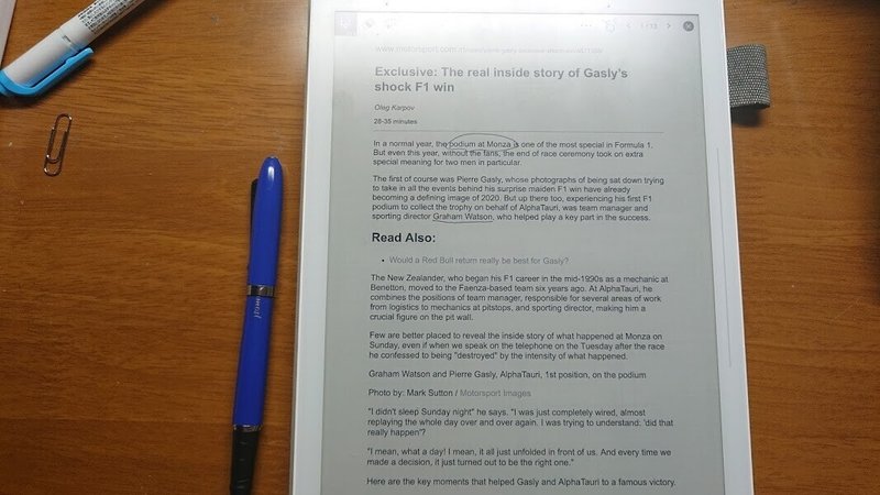 Supernote A5xが届いて１週間 Shiori Note