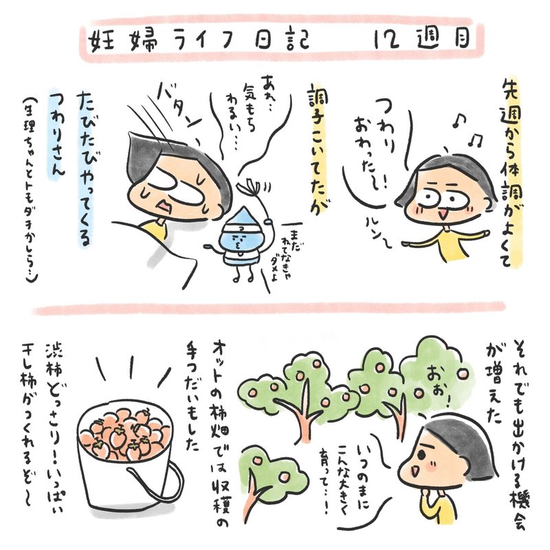 12週目 かゆい胸と干し柿づくり 三輪 夏生 みわ なつき Note