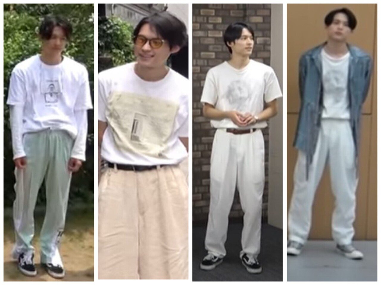 松村北斗さん 私服