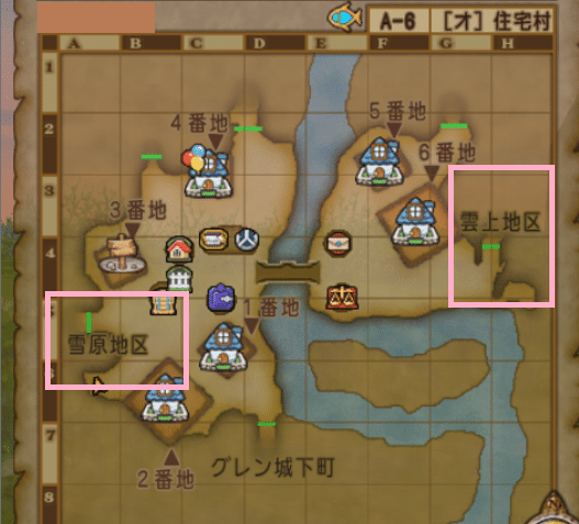 ドラクエ10 グレン住宅村 草原 雪原 雲上 がオーグリード大陸内のどこにあるのか考えてみる Kirako Note