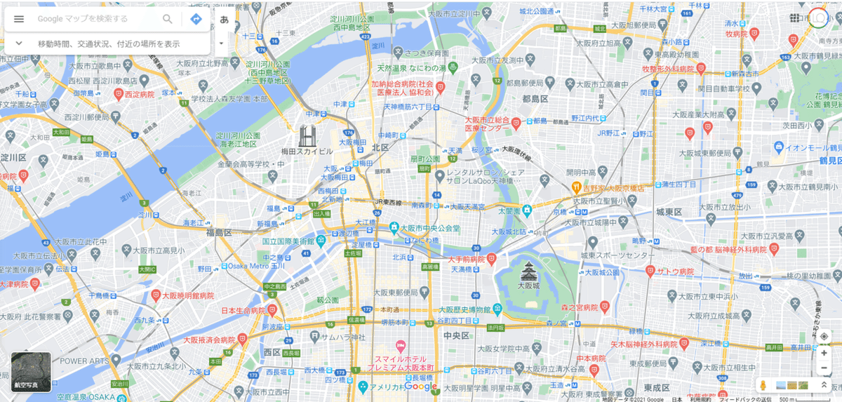 地図を埋め込む③場所検索窓で住所を検索
