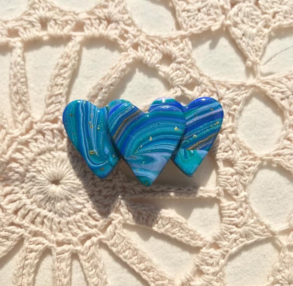 ハンドメイド作家様 樹脂粘土作品 お月様をハグ🌙🩵🩷 #ミニチュア #ハンドメイド #日本手工 #日本