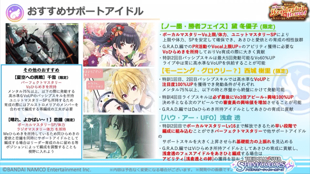 シャニマス生放送における 恒常 という表現について げっこう Note