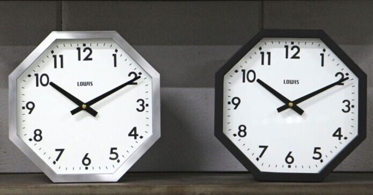 八角形の万能時計 置き時計としても掛け時計として優秀な Lowis Industry Octagon Clock 中尾有宏 Beams販売員 モノセレクター Note