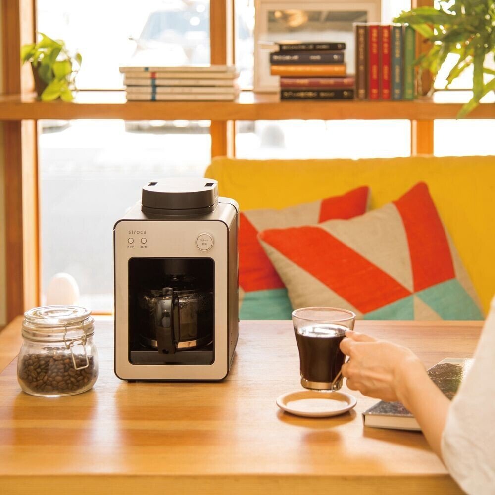 想像を超えての シロカ 全自動コーヒーメーカー カフェばこ ステンレスサーバー 静音 ミル4段階