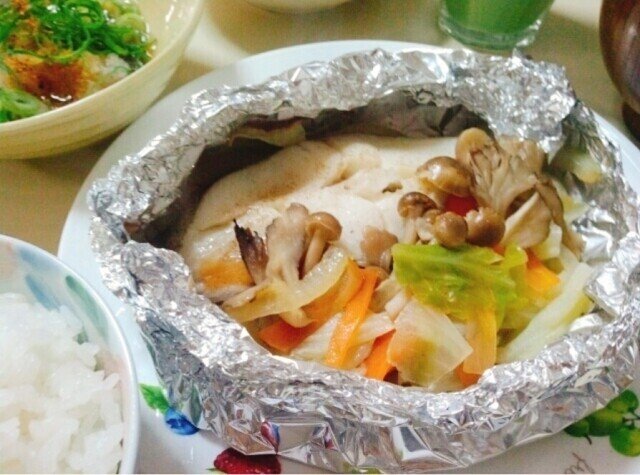 腎臓病レシピ タラのホイル焼き 腎臓病食を自宅で簡単に作る方法を教える管理栄養士 高山菜々子 Note
