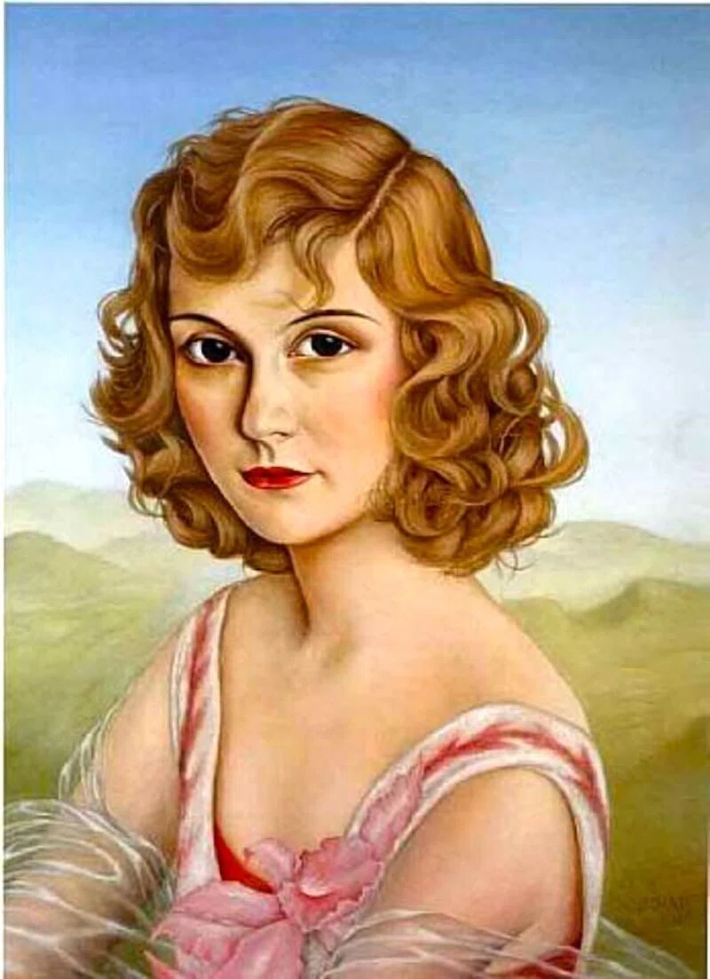 宣伝用 展示品 新即物主義 1928年 ソーニャ クリスチャンシャド ポスター 今日の1枚）クリスチャン・シャドの肖像画(Fräulein Mulino von Kluck