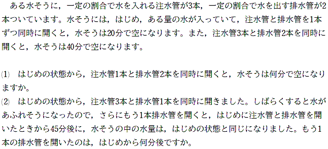 ニュートン算 17年白百合学園中学校 かずったちゃんねる Note ニュートン算 17年白百合学園中学校 かずったちゃんねる Note