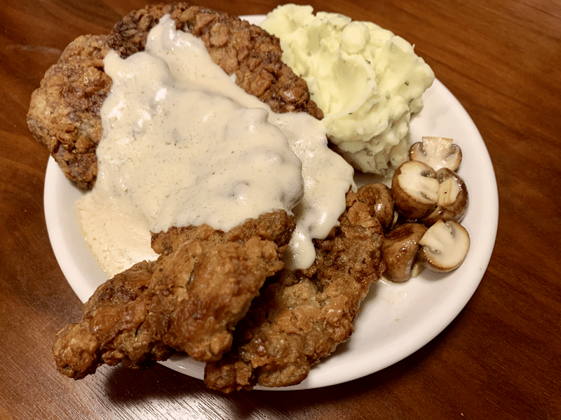 とにかくqolを向上したい人のチキンフライドステーキ とにかく食でqolを向上したい人のブログ Note