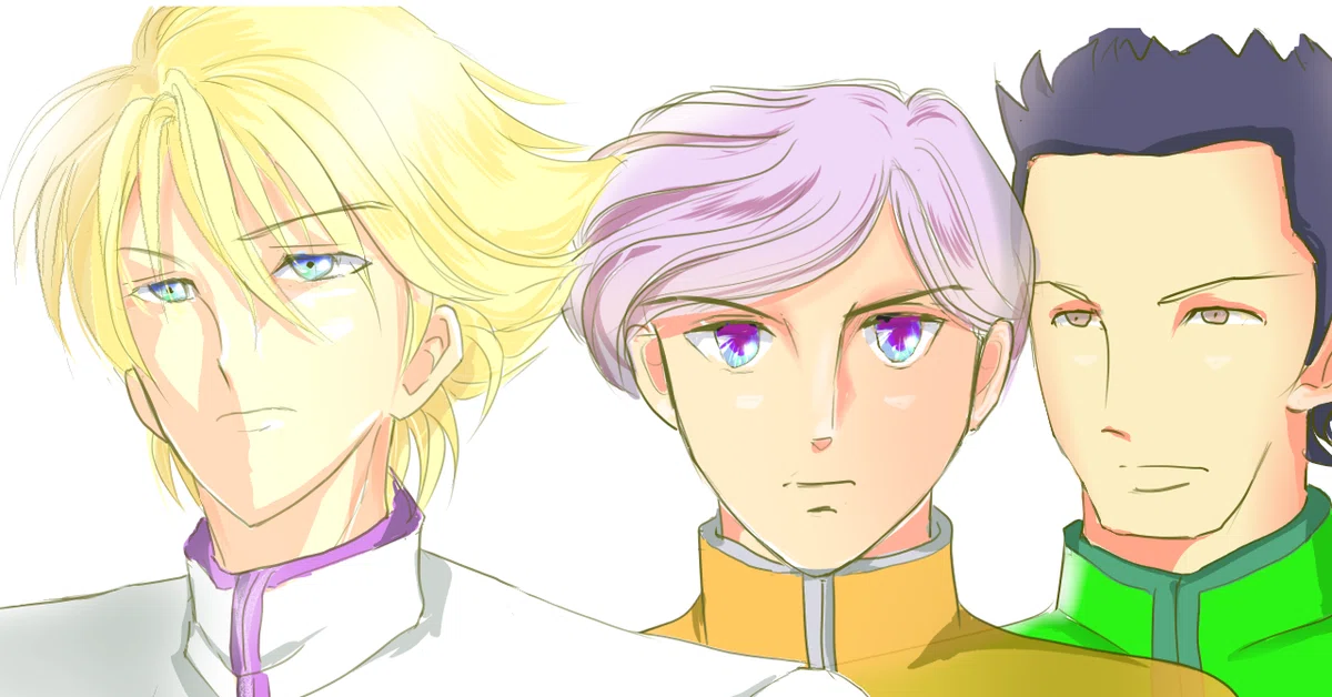レイターとエースとオクダ　レイターが前