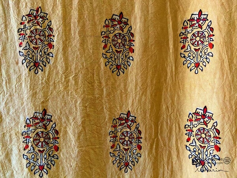インド更紗のれん01-1