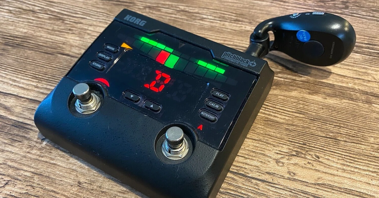 KORG コルグ アドバンスト・ペダル・チューナー PB-02 機材レビュー]KORG Pitchblack+ PB-02｜Croquetteギター機材研究