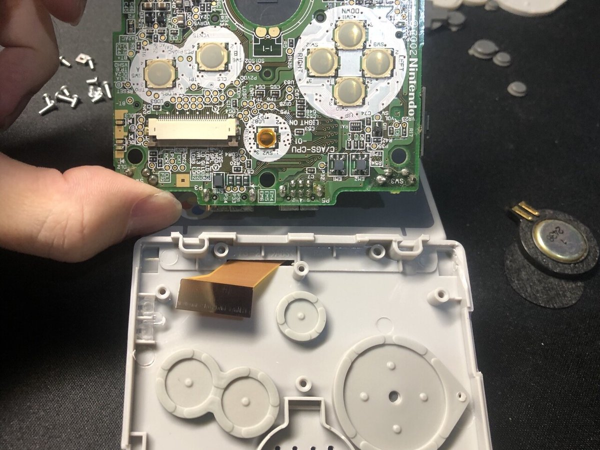 ゲームボーイアドバンス SP 外装交換｜ぐにゃお