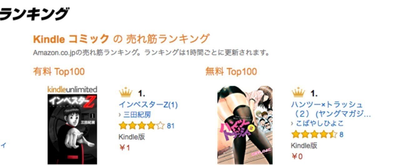 Amazonのkindleで時々1円になっているもの 内藤みか Note