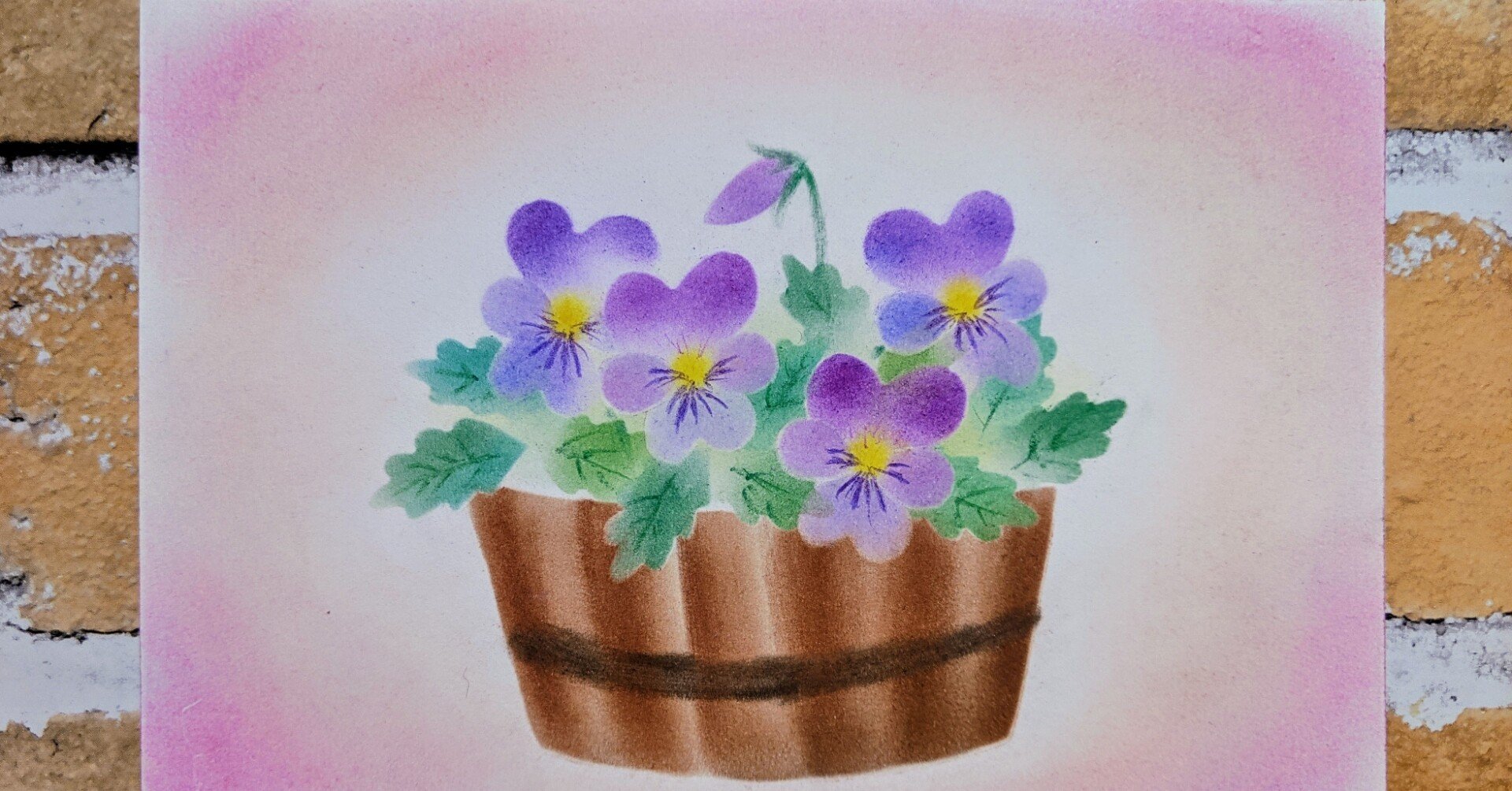 動画】パステルアートでビオラを描いてみよう♪｜成澤まり⭐初心者向け