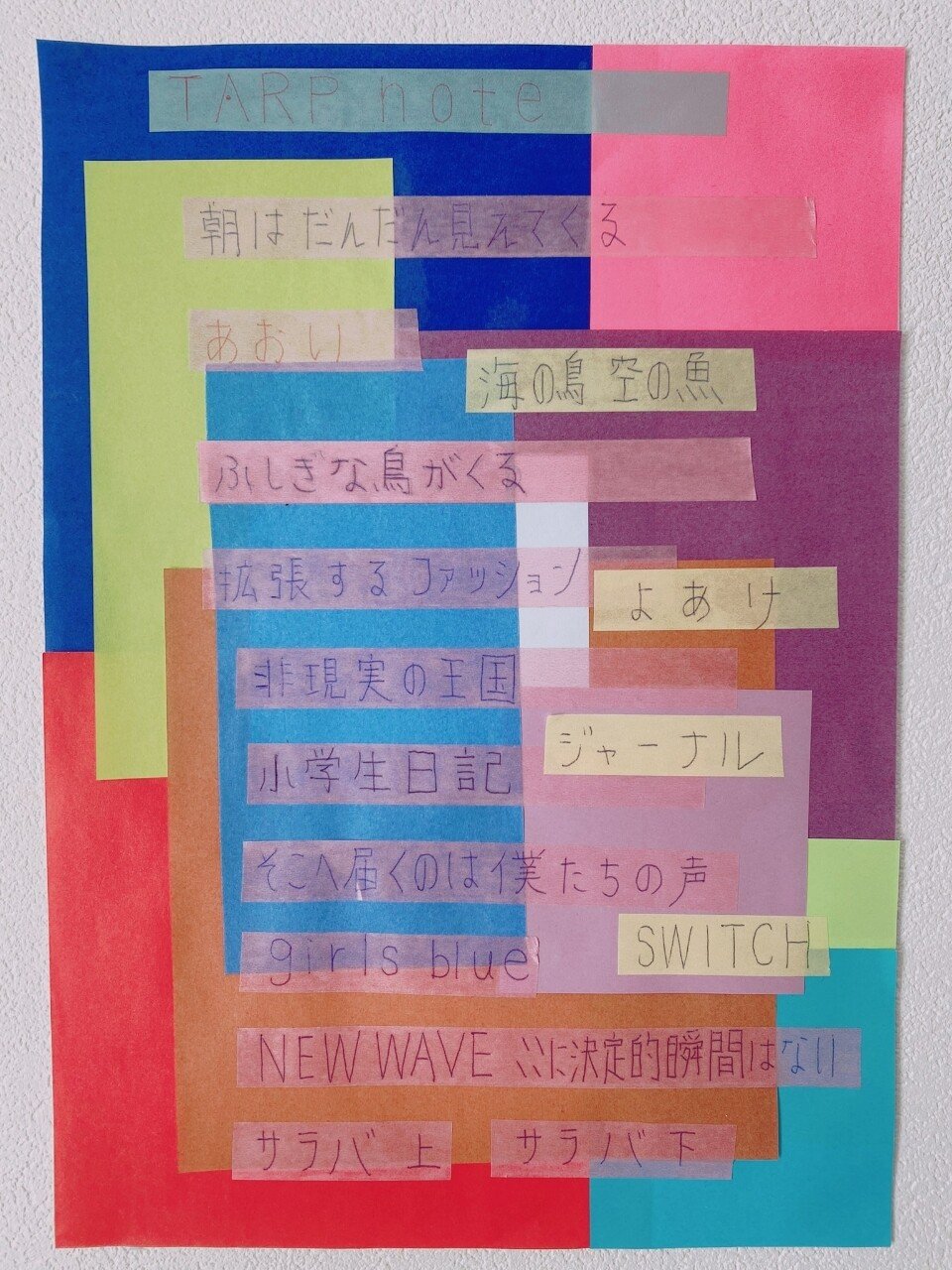 Tarpノート 21 1 31 海老沢竜 Tarpノート Note Tarpノート 21 1 31 海老沢竜 Tarpノート Note