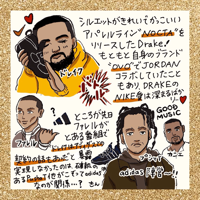 Drake Nike Nocta にまつわるあれこれ まるの きん Note