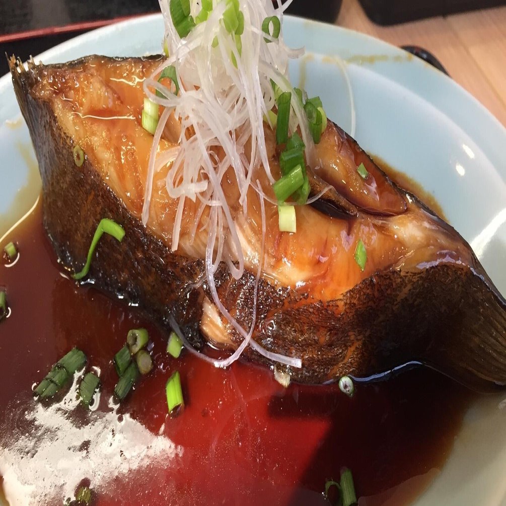 大当たり カラスカレイ煮付定食 野猿 やえん Note