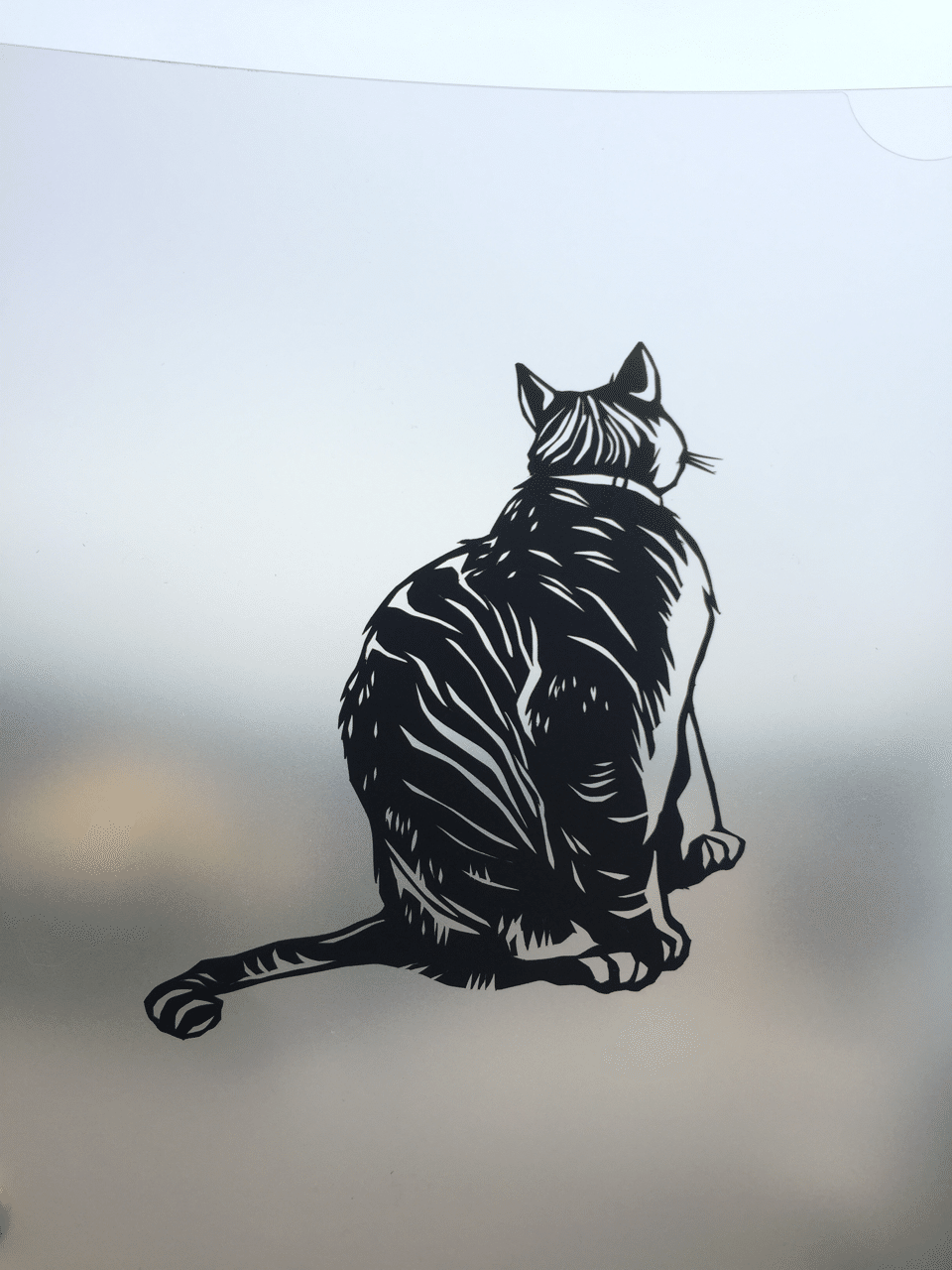 切り絵猫11 丸く収まらずとも明日は来る｜切り絵作家 草太