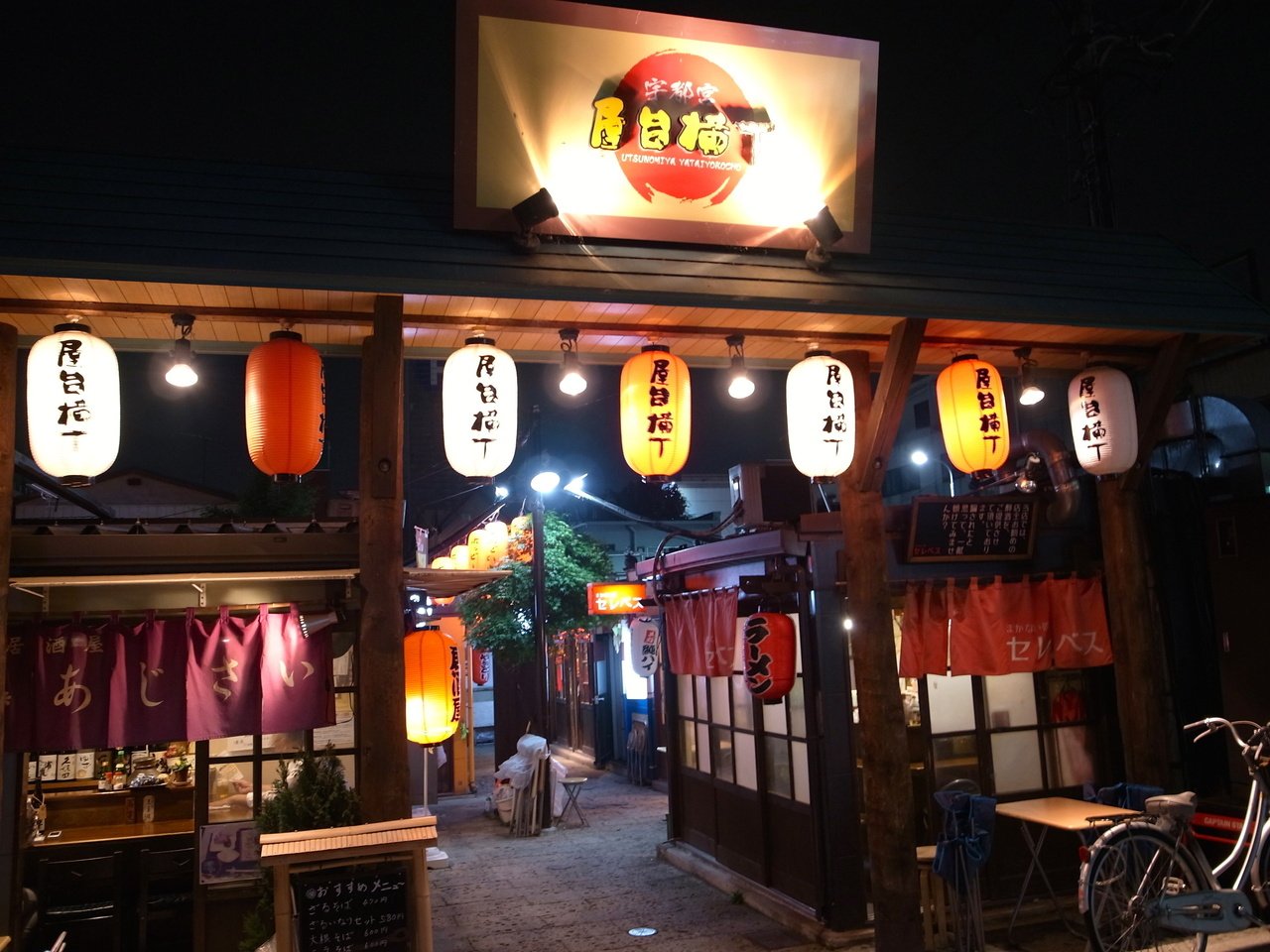 提灯センス良い風情ある横町 宇都宮屋台横丁 栃木県宇都宮市 蝉丸 Note