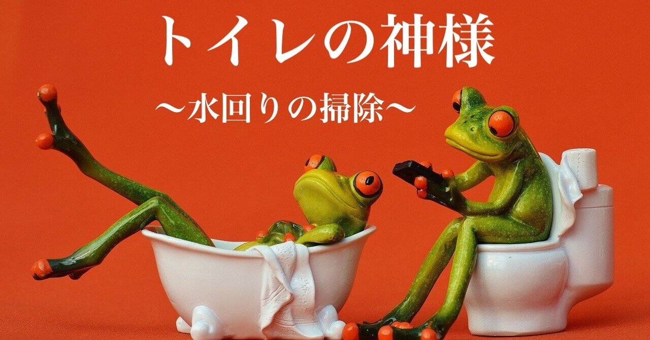トイレの神様 水回りの掃除 りかる 健康生活アドバイザー Note