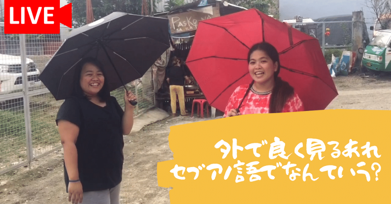 外で良く見るあれ セブアノ語でなんていう 小芝居で覚えるセブアノ語講座その７ えんど ４０代からの英語とセブアノ語 Note