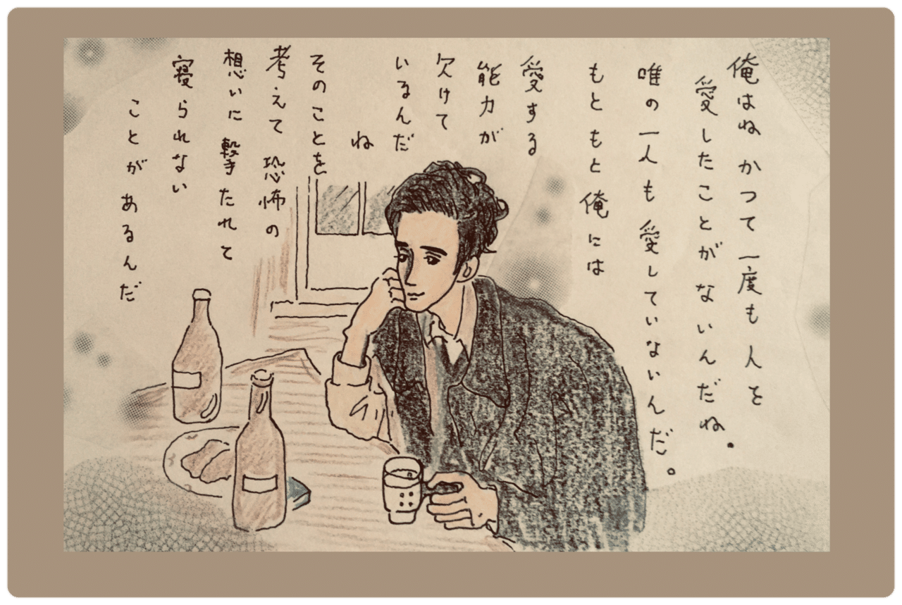 太宰治さま 時折 あなたを絵にしたくなるのは何故でしょう Palette Note