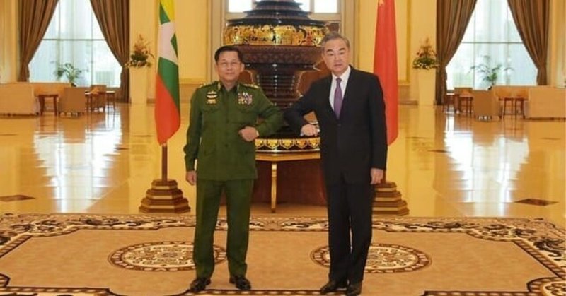 ミャンマー狙い澄ましたクーデター直前に中国と接触 ミン アウン フライン国軍総司令官 は中国の王毅国務委員兼外相との会談で 年の 総選挙について不満を漏らしたとされる 1月12日 ネピドー ミャン 風見鶏 Note