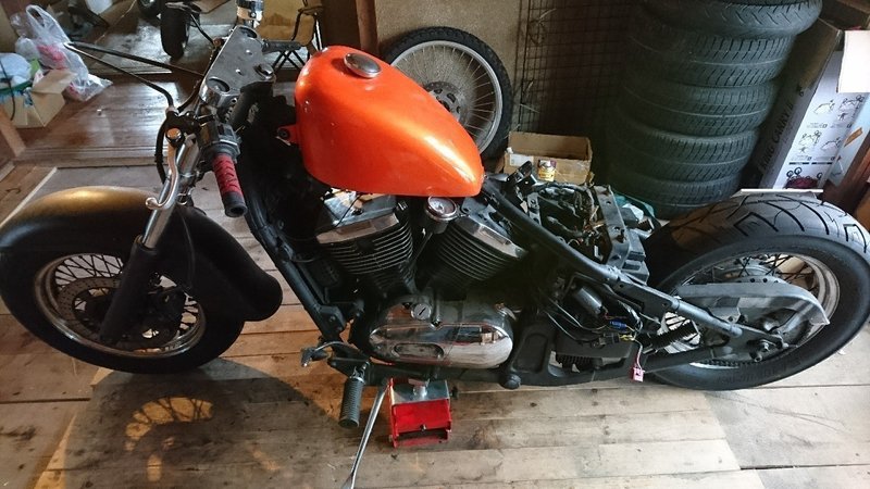バルカン400を整備 カスタム キヨ みさき Note