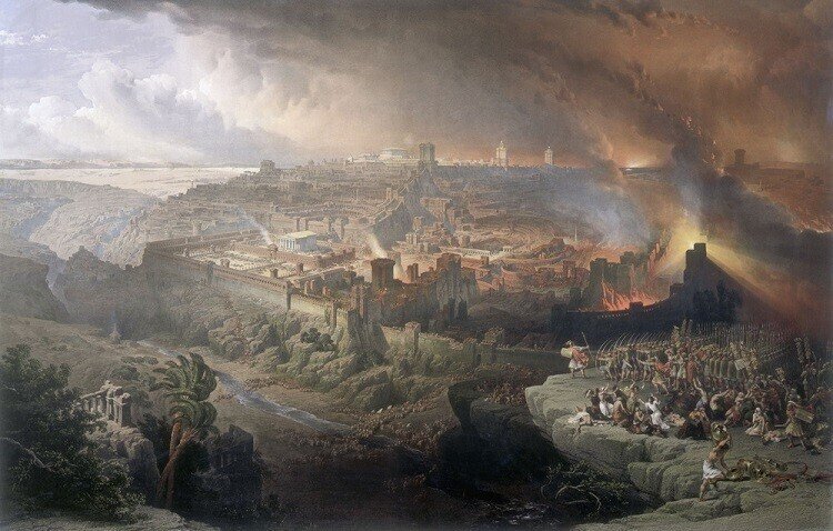 Ercole_de_Roberti_Destruction_of_Jerusalem デヴィッド・ロバーツ エルサレム神殿の崩落