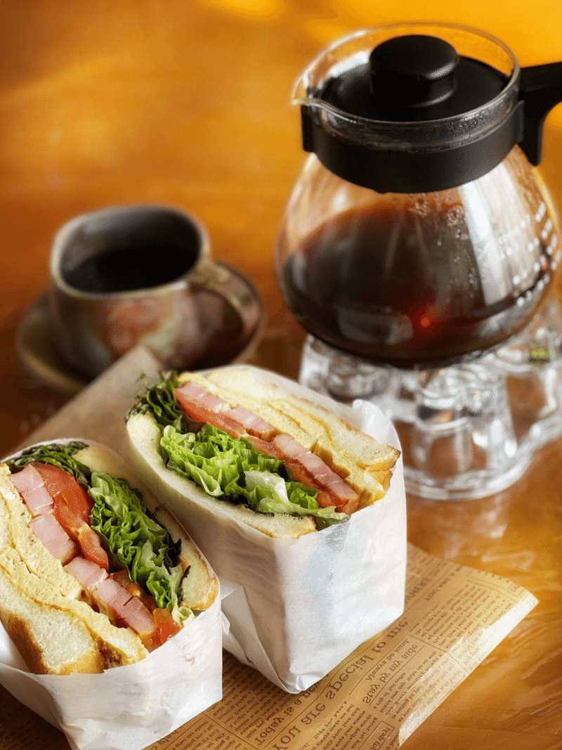 ベーコンレタス玉子サンドイッチ Jun Jun Note