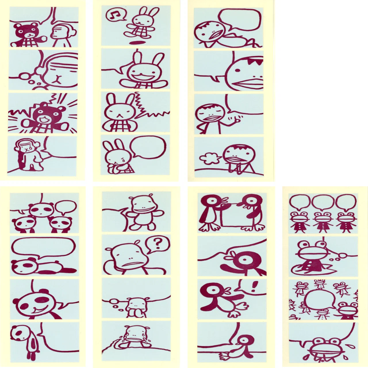 1993年 カッパが人気 同じイラスト使いまわしていろいろ作りました