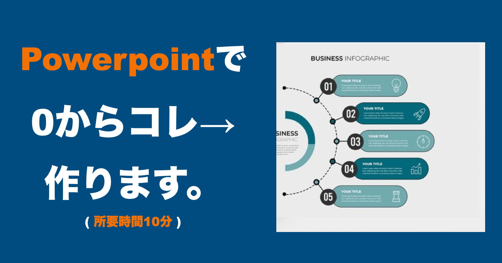 パワーポイントでインフォグラフィックを実際に0から作る 2 かん バンコク Note