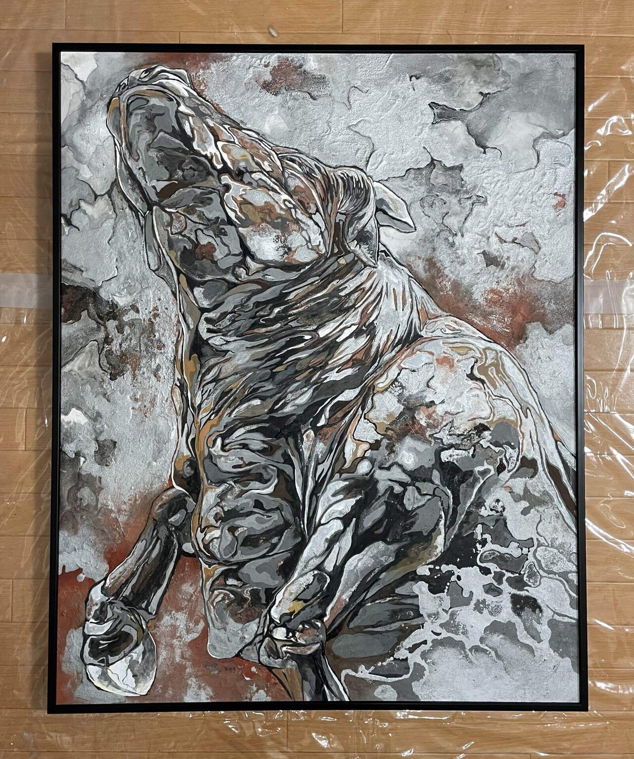 絵の額について（仮額と本額）｜画家ザシキコゾウ