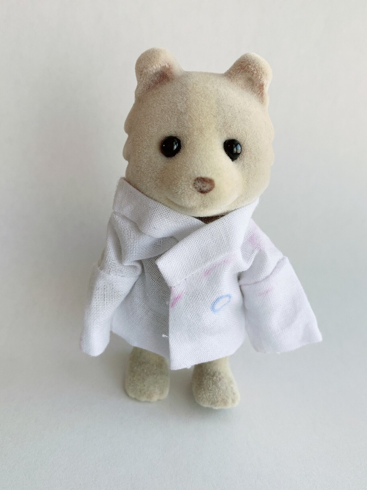 シルバニアファミリー☆くまのお母さん用ショール付き着物、巾着