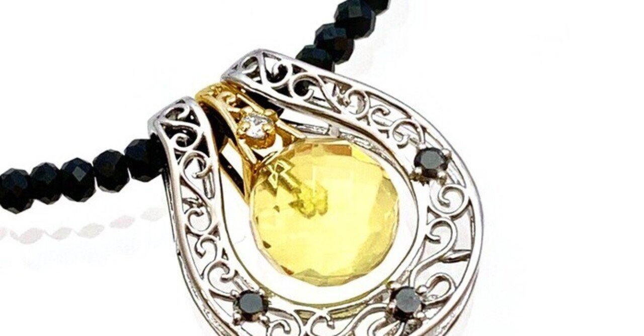 新商品 ゴールドとシルバー のコンビネーションを楽しむイエローアンバー4wayペンダントネックレス 公式 ジュエルラウンジ 大人のカジュアルジュエリー Note