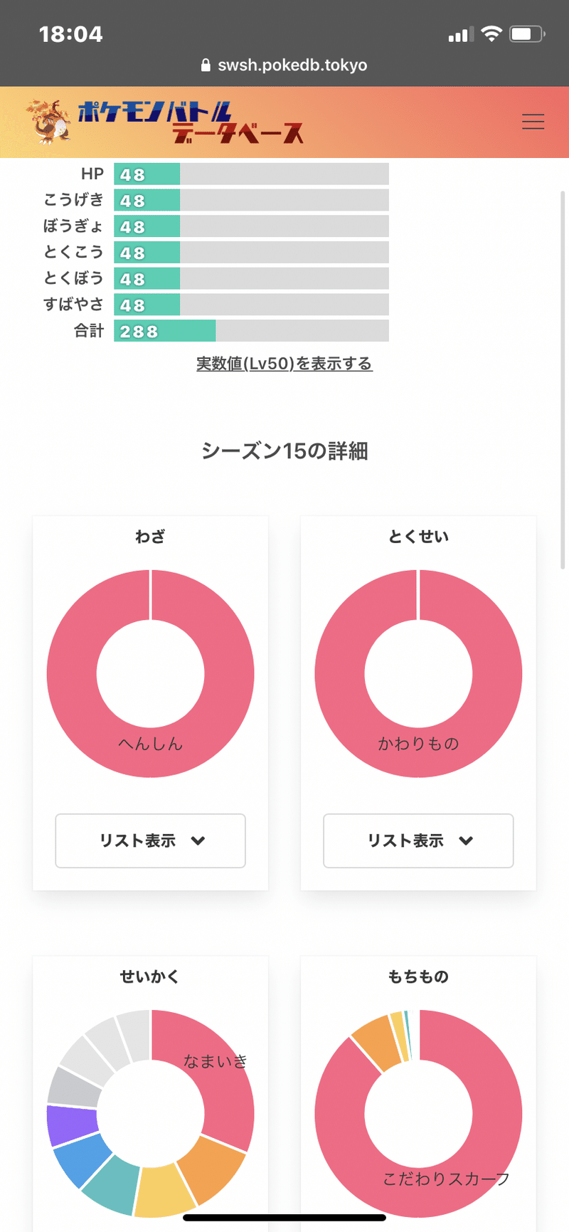 シリーズ8環境上位ポケ型考察 Hazuki Note