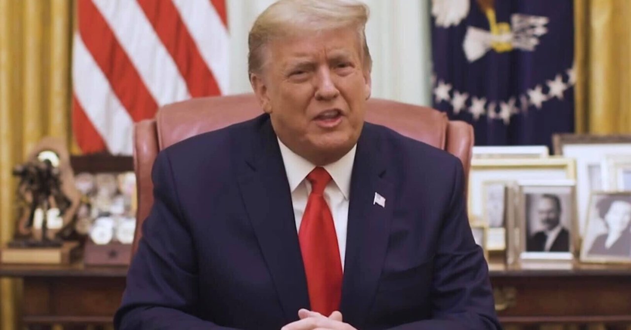 米時間13日、トランプ大統領のメッセージ ３世オリジナル