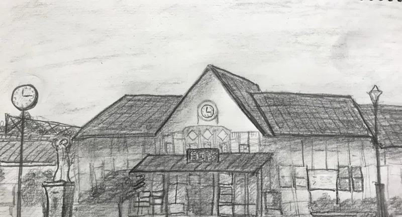 鉛筆画 風景画 サーム Note