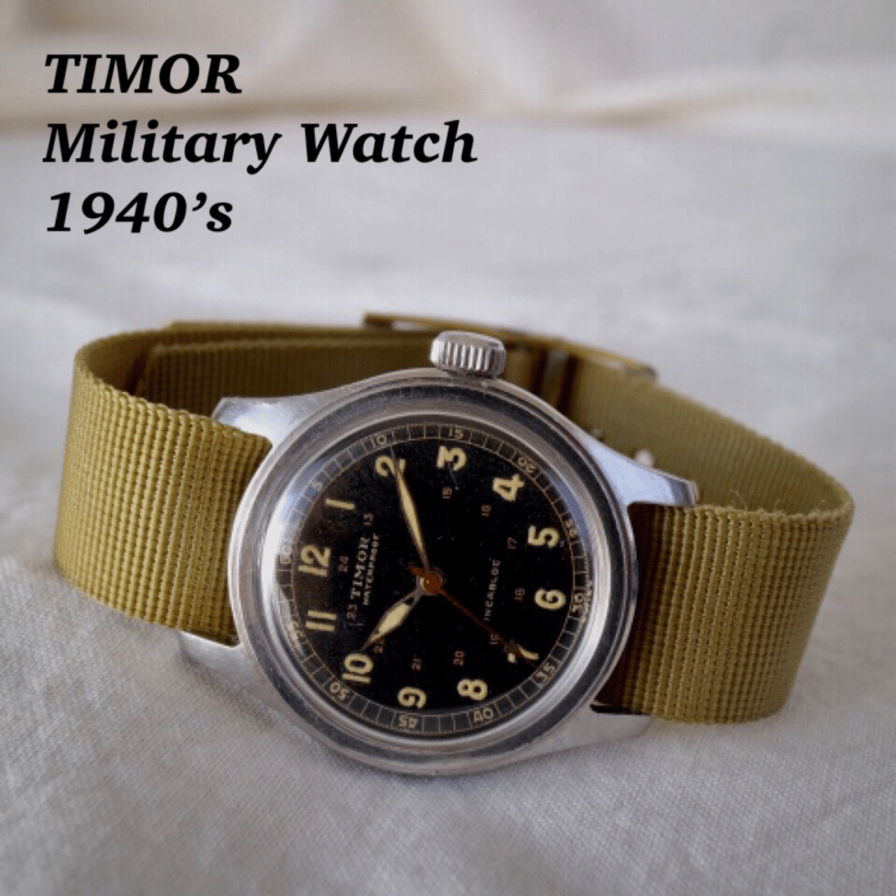 Timor ティモール1940年代 実物 軍用時計 ミリタリー ウォッチ Timor ティモール1940年代 実物 軍用時計 ミリタリー ウォッチ
