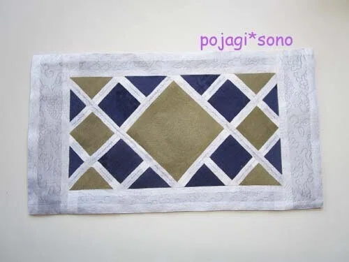 ちょっと現代的なデザインのポジャギ｜pojagi*sono